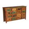Picture of Autumn Rustic Reclaimed Wood 16 Drawer Dresser Chest