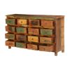 Picture of Autumn Rustic Reclaimed Wood 16 Drawer Dresser Chest