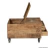 Picture of Taylorsville Industrial Coffee Table With Wheels