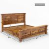Picture of Modern Farmhouse Rustic Solid Wood Platform Bed