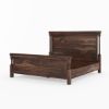 Picture of Pioneer Rustic Solid Wood Tall Headboard Platform Bed Frame