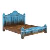 Picture of Empire Blue Dawn Solid Mango Wood Hand Carved Platform Bed