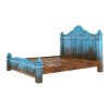 Picture of Empire Blue Dawn Solid Mango Wood Hand Carved Platform Bed