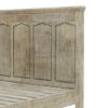 Picture of Mission Winter White Farmhouse Platform Bed Frame w High Headboard