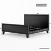 Picture of Modern Simplicity Mocha Solid Wood Black Platform Bed
