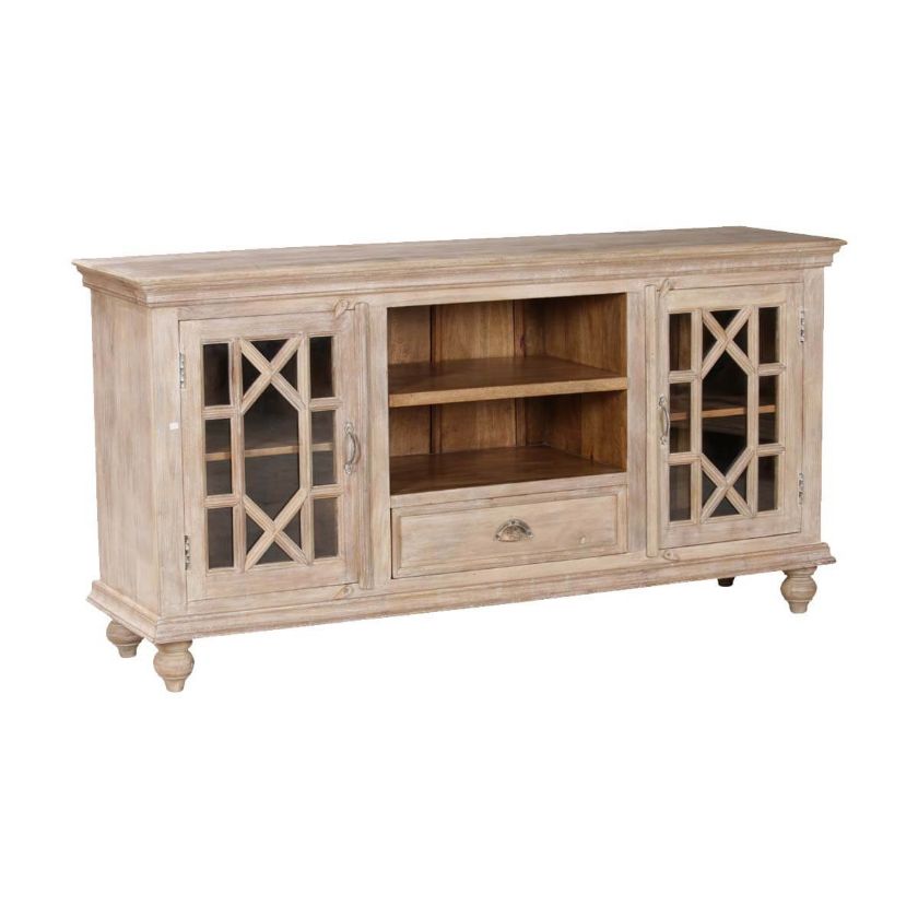 Picture of La Rochelle Ornate Grille Solid Wood Media Cabinet