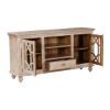 Picture of La Rochelle Ornate Grille Solid Wood Media Cabinet