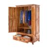 Picture of Delaware Farmhouse Solid Wood Wardrobe Armoire With Drawers
