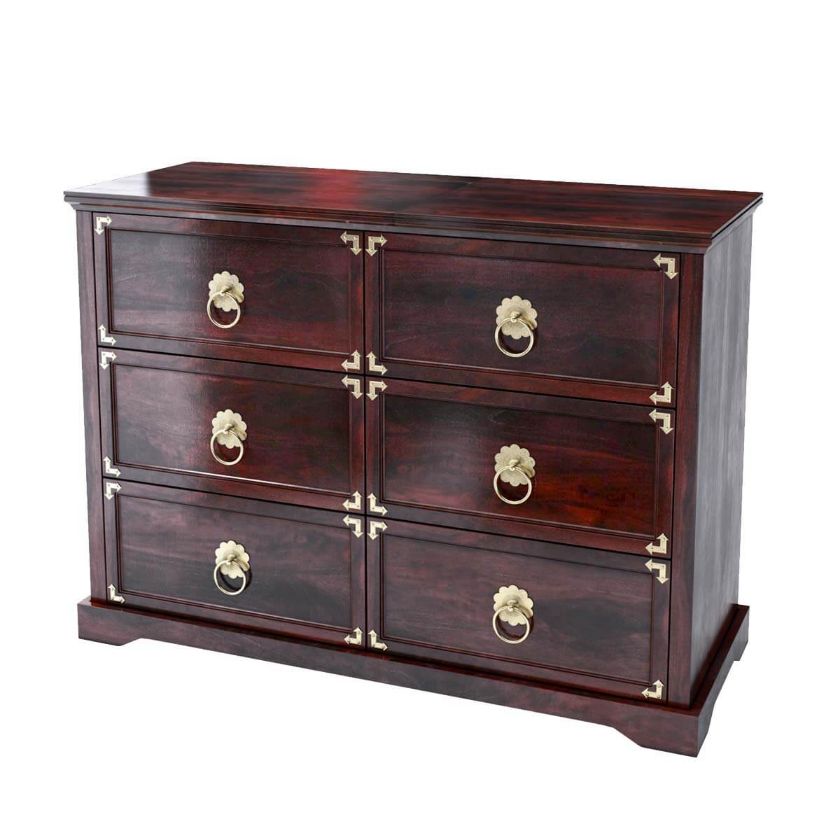 Picture of Madison Solid Hardwood 6 Drawer Double Dresser