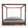 Picture of Hampshire Rustic Solid Wood Canopy Bed