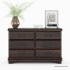 Picture of Hartsville Modern Pioneer Solid Wood 6 Drawer Double Dresser