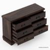 Picture of Hartsville Modern Pioneer Solid Wood 6 Drawer Double Dresser