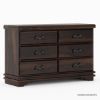 Picture of Hartsville Modern Pioneer Solid Wood 6 Drawer Double Dresser