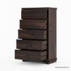 Picture of Hartsville Modern Pioneer Solid Wood 5 Drawer Tall Dresser Chest