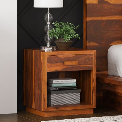 Picture of Delaware Solid Wood Nightstand End Table