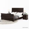 Picture of Hartsville Sleigh Back Solid Wood 4 Piece Bedroom Set