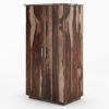 Picture of Hampshire Rustic Solid Wood Wardrobe Armoire With Drawers And Shelves
