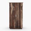 Picture of Hampshire Rustic Solid Wood Wardrobe Armoire With Drawers And Shelves