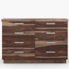 Picture of Hampshire Rustic Solid Wood Modern Bedroom Dresser With 8 Drawers