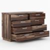 Picture of Hampshire Rustic Solid Wood Modern Bedroom Dresser With 8 Drawers