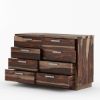 Picture of Hampshire Rustic Solid Wood Modern Bedroom Dresser With 8 Drawers