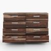 Picture of Hampshire Rustic Solid Wood Modern Bedroom Dresser With 8 Drawers
