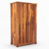 Picture of Kingman Rustic Wardrobe Armoire with Shelves and Drawers