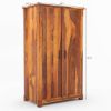 Picture of Kingman Rustic Wardrobe Armoire with Shelves and Drawers
