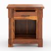 Picture of Modern Farmhouse Solid Wood 1 Drawer Nightstand