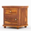 Picture of Pecos  Solid Wood 1 Drawer Nightstand Cabinet