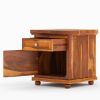 Picture of Pecos  Solid Wood 1 Drawer Nightstand Cabinet