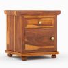 Picture of Pecos  Solid Wood 1 Drawer Nightstand Cabinet