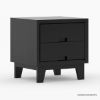 Picture of Modern Simplicity Mocha Solid Wood 2-Drawer Nightstand