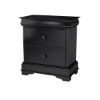 Picture of Midnight Empire Solid Wood 2-Drawer Nightstand Mini Chest