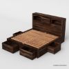 Picture of Modern Pioneer 4 Piece Captains Solid Wood Bedroom Set