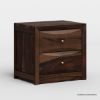 Picture of Modern Pioneer Solid Wood 2 Drawer Nightstand