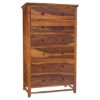 Picture of Mission Modern Solid Wood 6 Drawer Bedroom Tall Dresser