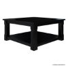 Picture of Brimson Solid Wood 2 Tier Black Square Coffee Table