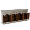 Picture of Belize Winter White Cathedral Mango Wood Extra Long Sideboard Cabinet