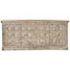 Picture of Winter White Gothic Gates Reclaimed Wood Extra Long Sideboard Cabinet