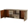 Picture of Reclaimed Wood Media Console with 2-Door & 2-Drawers