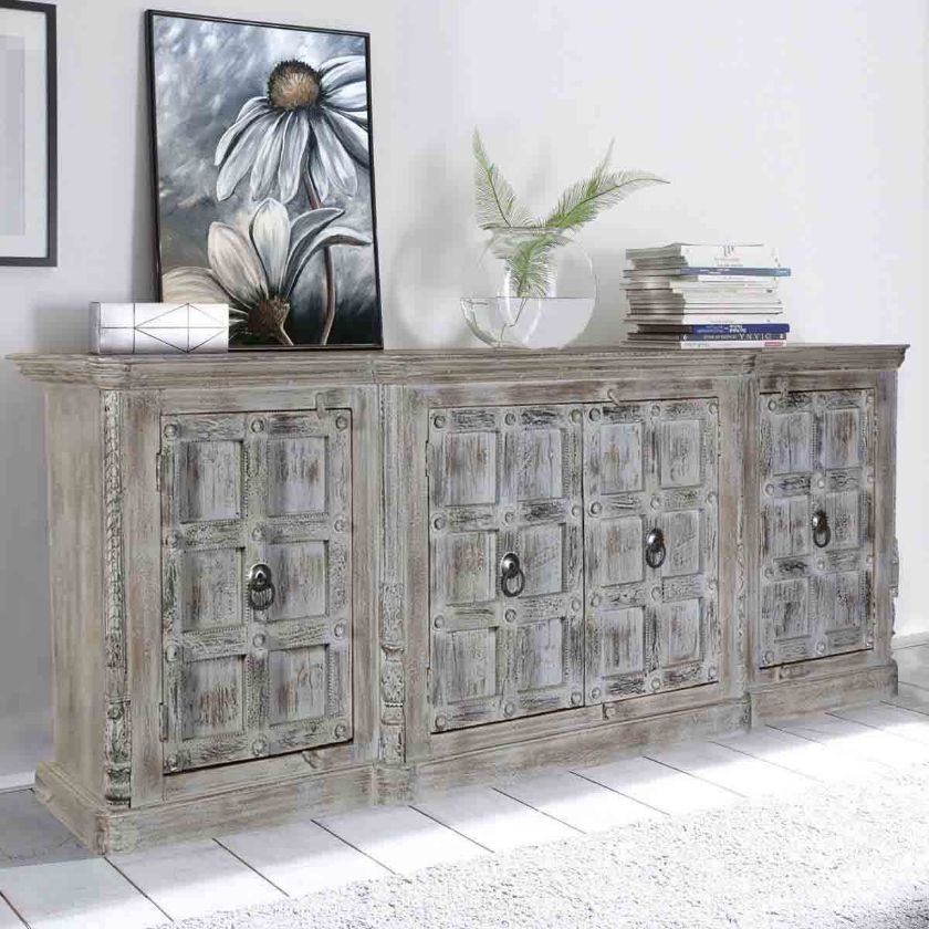 Picture of Palazzo Distressed Handcrafted Solid Wood Extra Long Buffet Cabinet