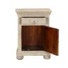 Picture of Corbeil Rustic Reclaimed Wood Single Door 1 Drawer Nightstand