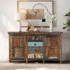 Picture of Aurora Handcrafted Rustic Reclaimed Wood Sideboard with Drawer