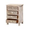 Picture of Winter Snow Garden Mango Wood 4-Drawer Nightstand