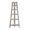 Picture of Riverton Reclaimed Wood 5-Tier Corner Ladder Home Bookshelf