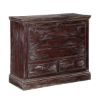 Picture of Frosted Drawbridge Reclaimed Wood Front Lid 2 Drawer Dresser