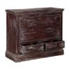 Picture of Frosted Drawbridge Reclaimed Wood Front Lid 2 Drawer Dresser