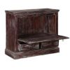 Picture of Frosted Drawbridge Reclaimed Wood Front Lid 2 Drawer Dresser