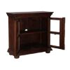 Picture of 4-Square Windows Mango Wood Standing TV Console Display Cabinet